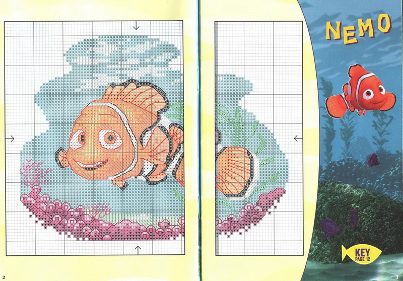 Alla Ricerca di Nemo schemi punto croce (9)