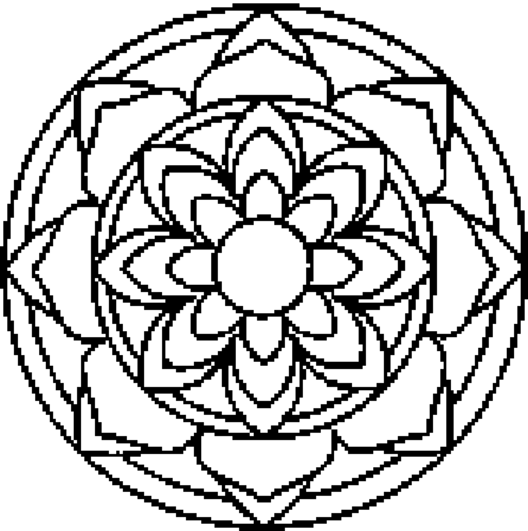 Disegni da Colorare difficili per adulti mandala 7301