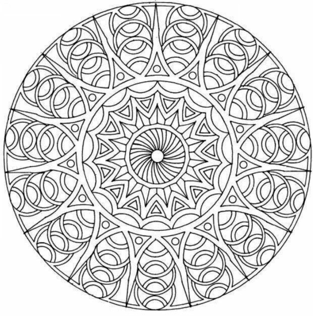 Disegni da Colorare per adulti mandala 6388