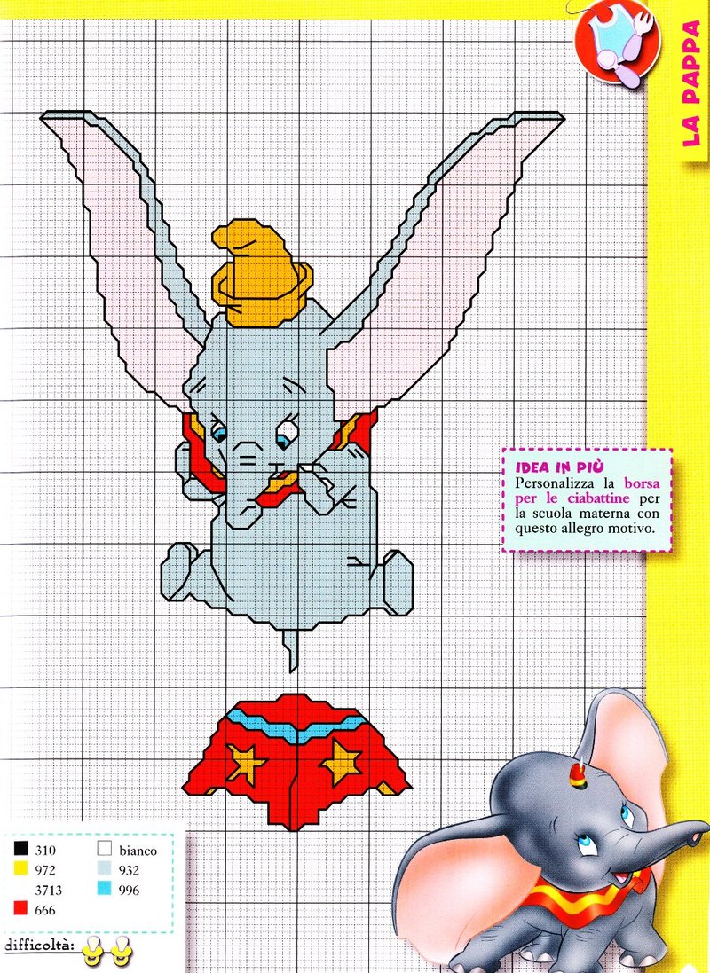 Dumbo schemi da ricamare gratis (3)
