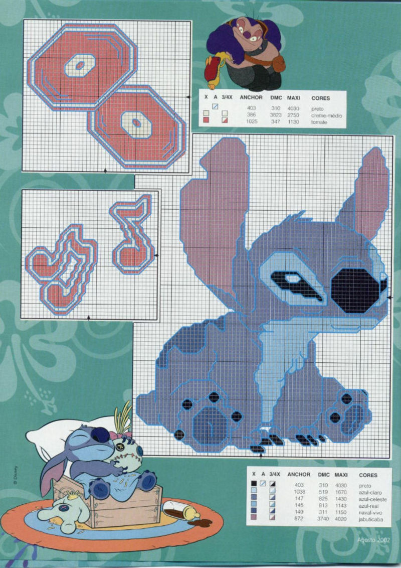 Lilo & Stitch schemi punto croce belli (7)