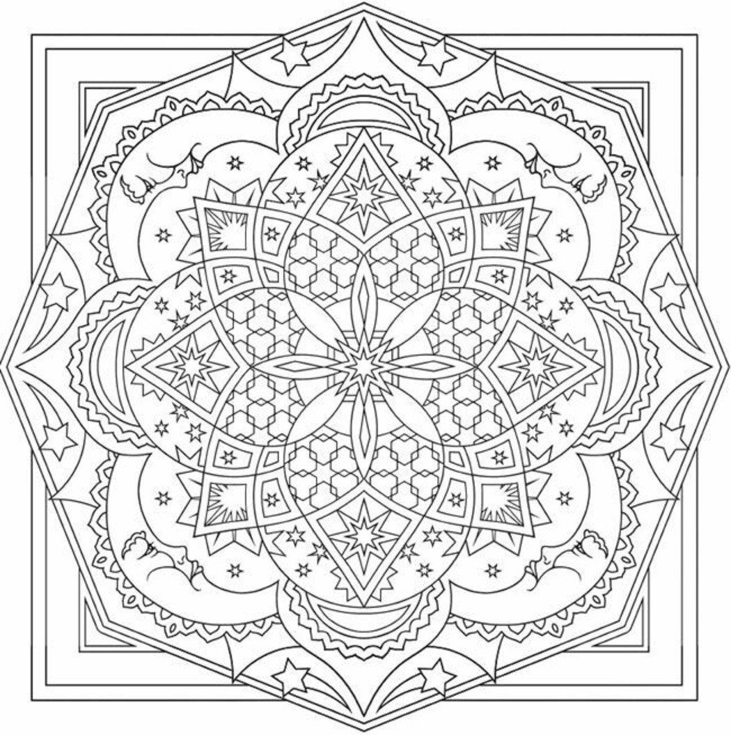 Mandala da colorare 2581