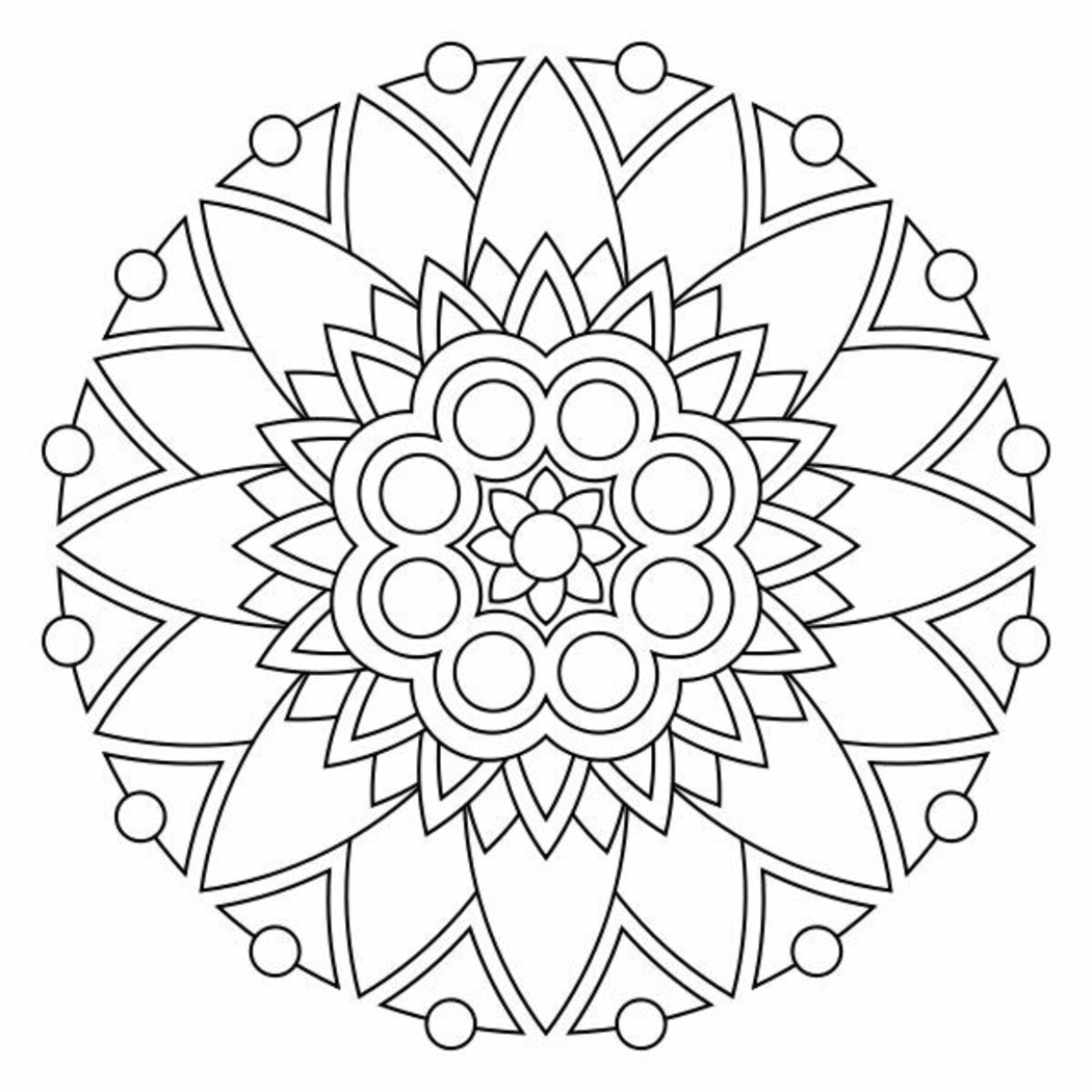 Mandala da colorare 2694