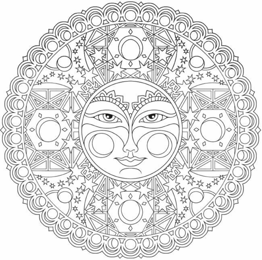 Mandala da colorare difficili 807