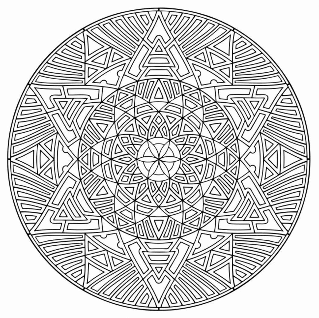 Mandala da colorare difficili 8070