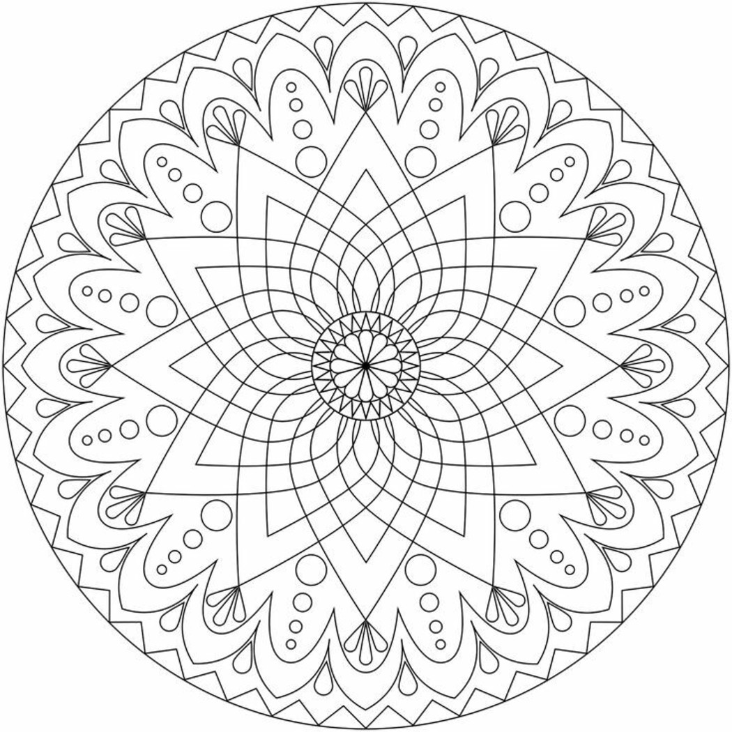 Mandala da colorare per adulti 912