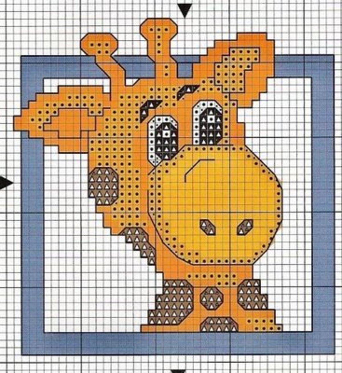 Schemi punto croce semplici per bavaglini (3)