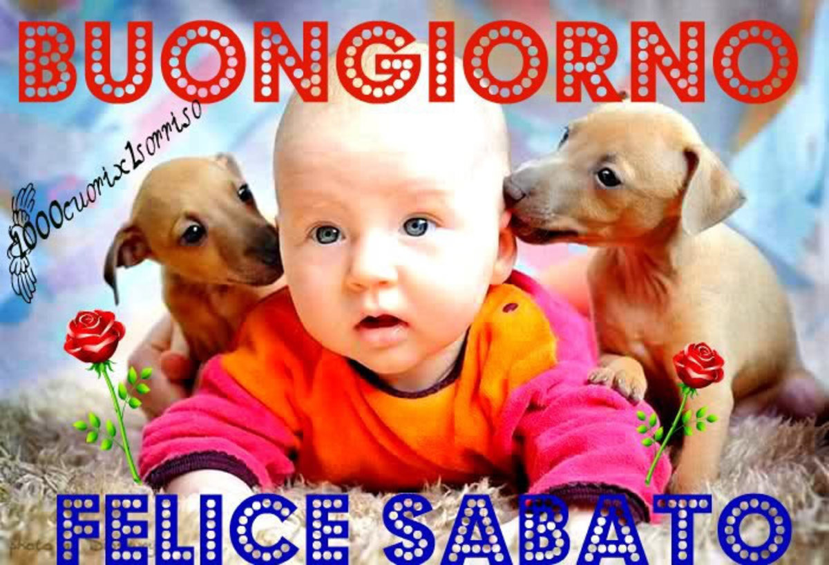 Buongiorno Buon Sabato immagini con i bambini