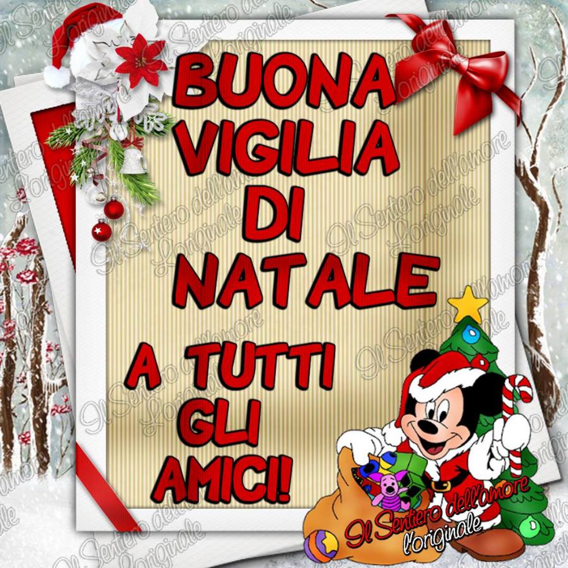 Auguri Di Natale Disney.Buona Vigilia Di Natale Auguri Buongiornissimocaffe It