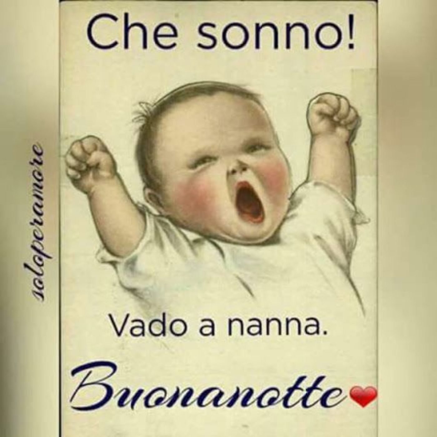 Che sonno Buonanotte