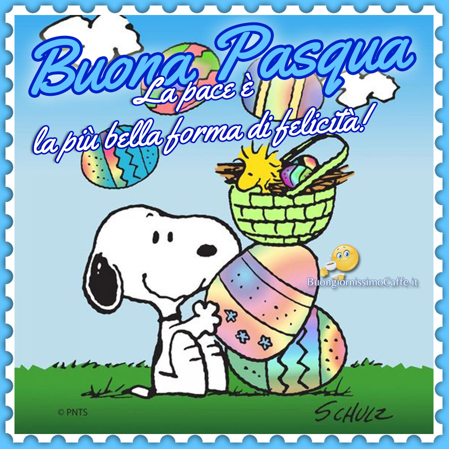 Immagini nuove Buona Pasqua Snoopy