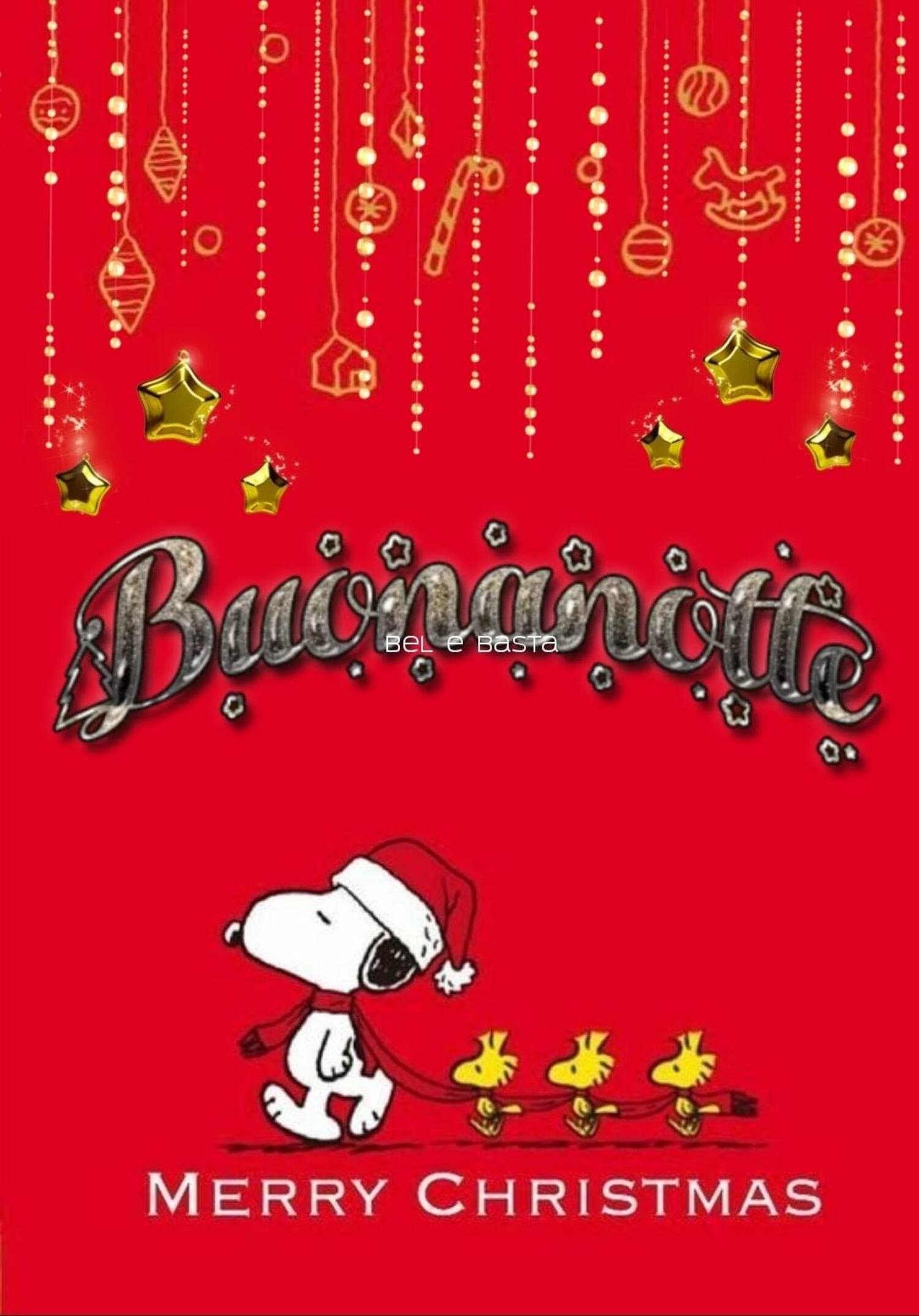 Buonanotte Merry Christmas Snoopy