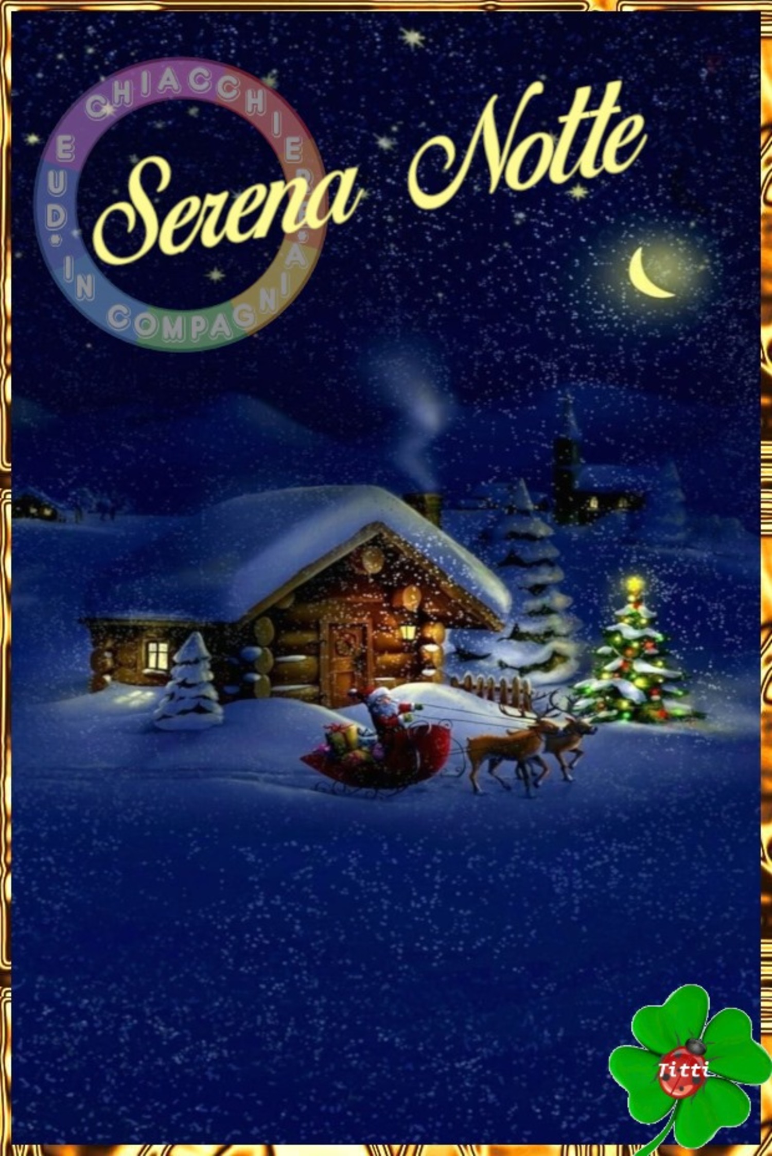 Serena Notte da Babbo Natale e le renne